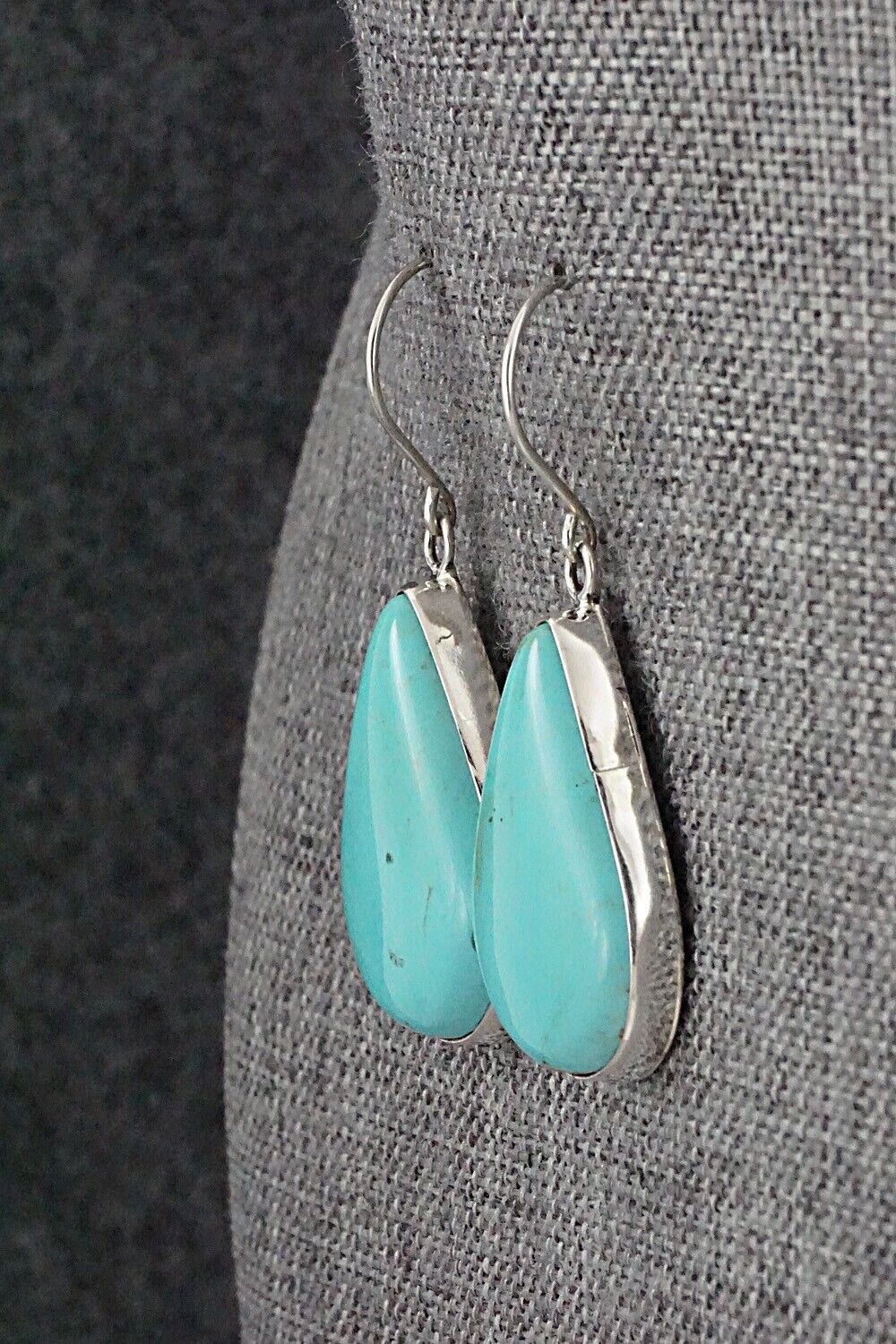 Turquoise & Sterling Silver Earrings - Rena Begay