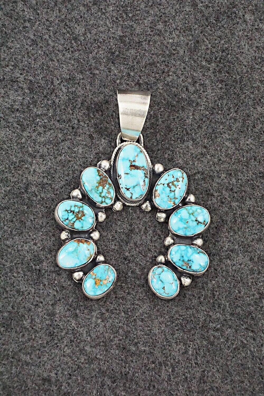 Turquoise & Sterling Silver Pendant - Bobby Johnson