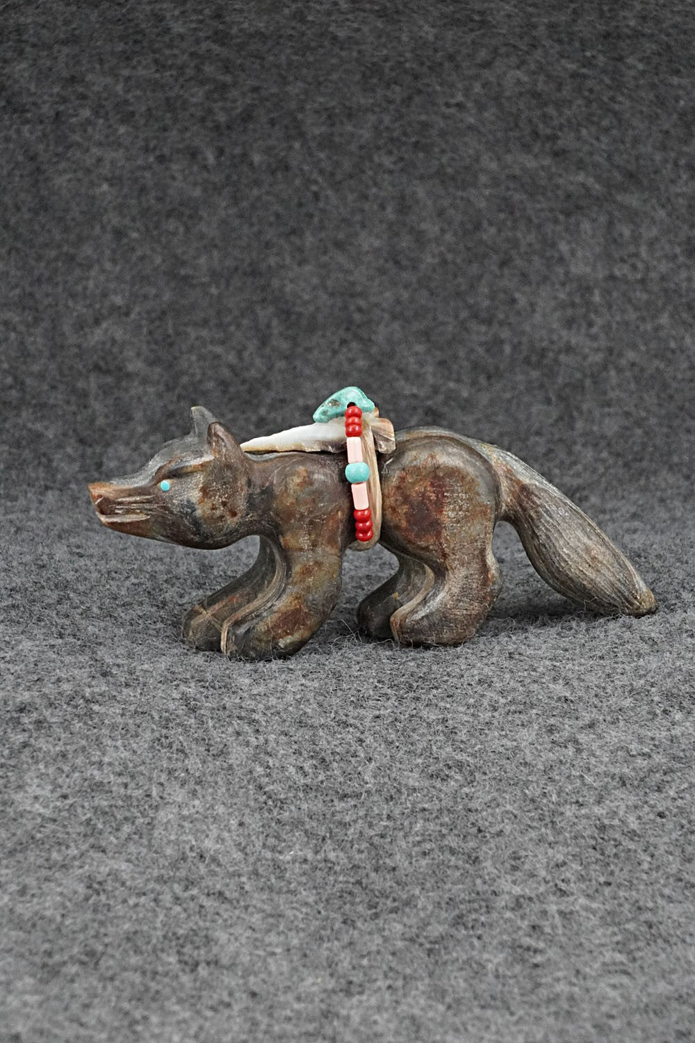 Wolf Zuni Fetish Carving - Douglas Martza