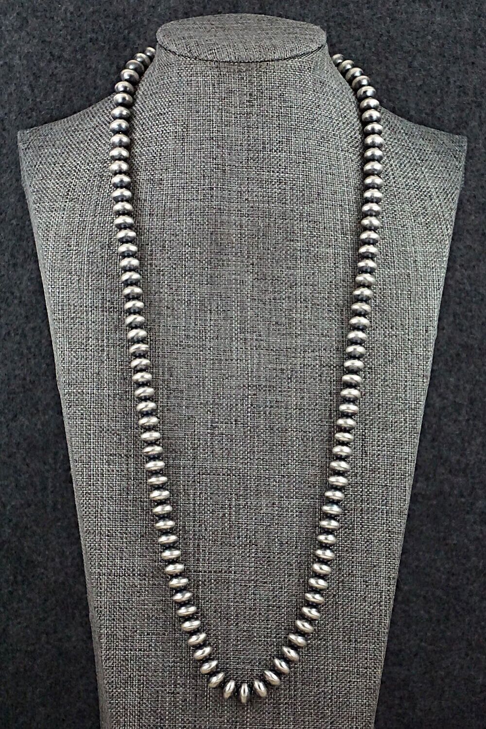 Sterling Silver Navajo Pearl Necklace - Bryannen Halwood