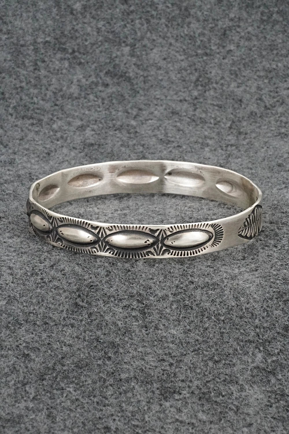 Sterling Silver Bangle Bracelet - Elvira Bill