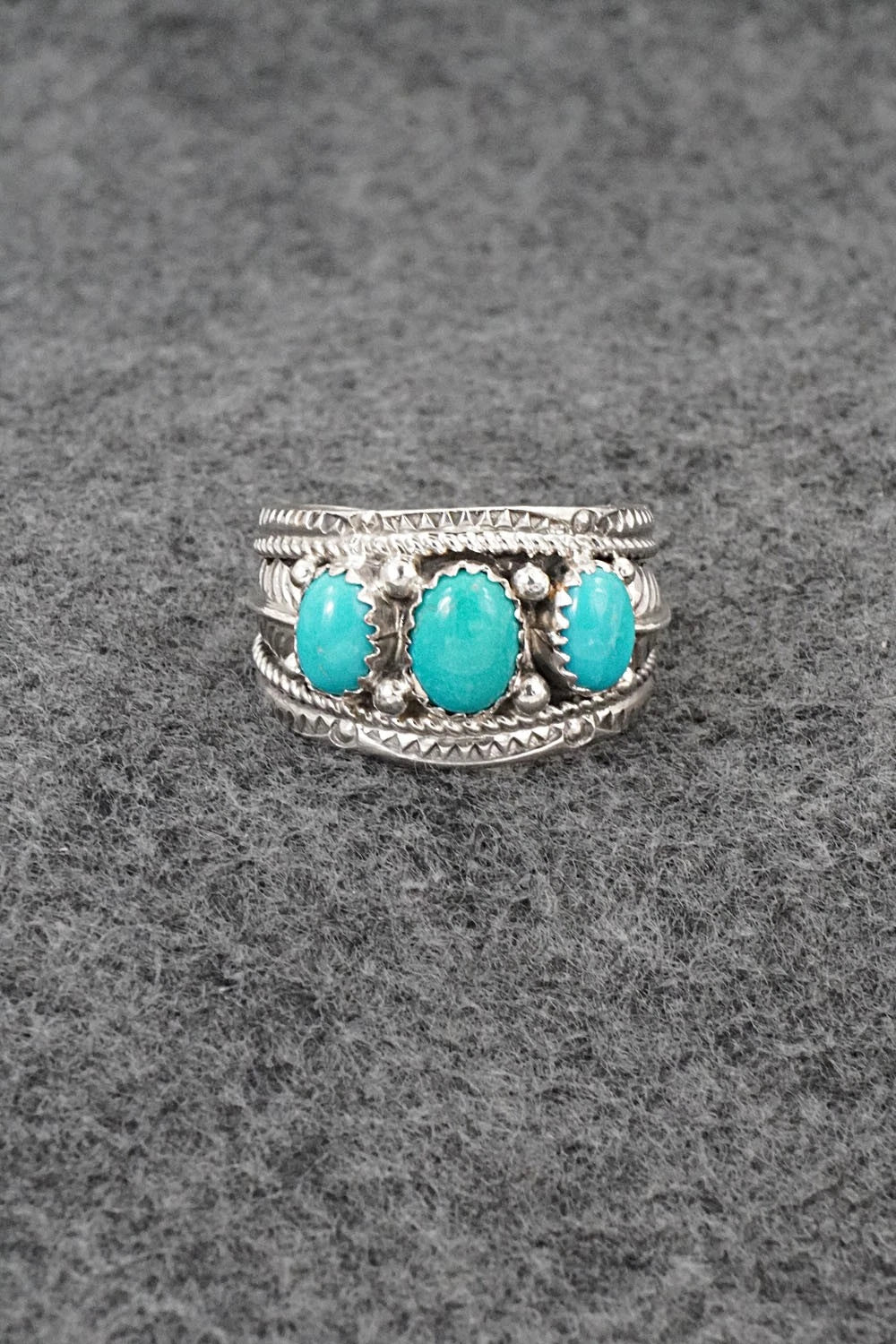 Turquoise & Sterling Silver Ring - Betty Begaye - Size 10
