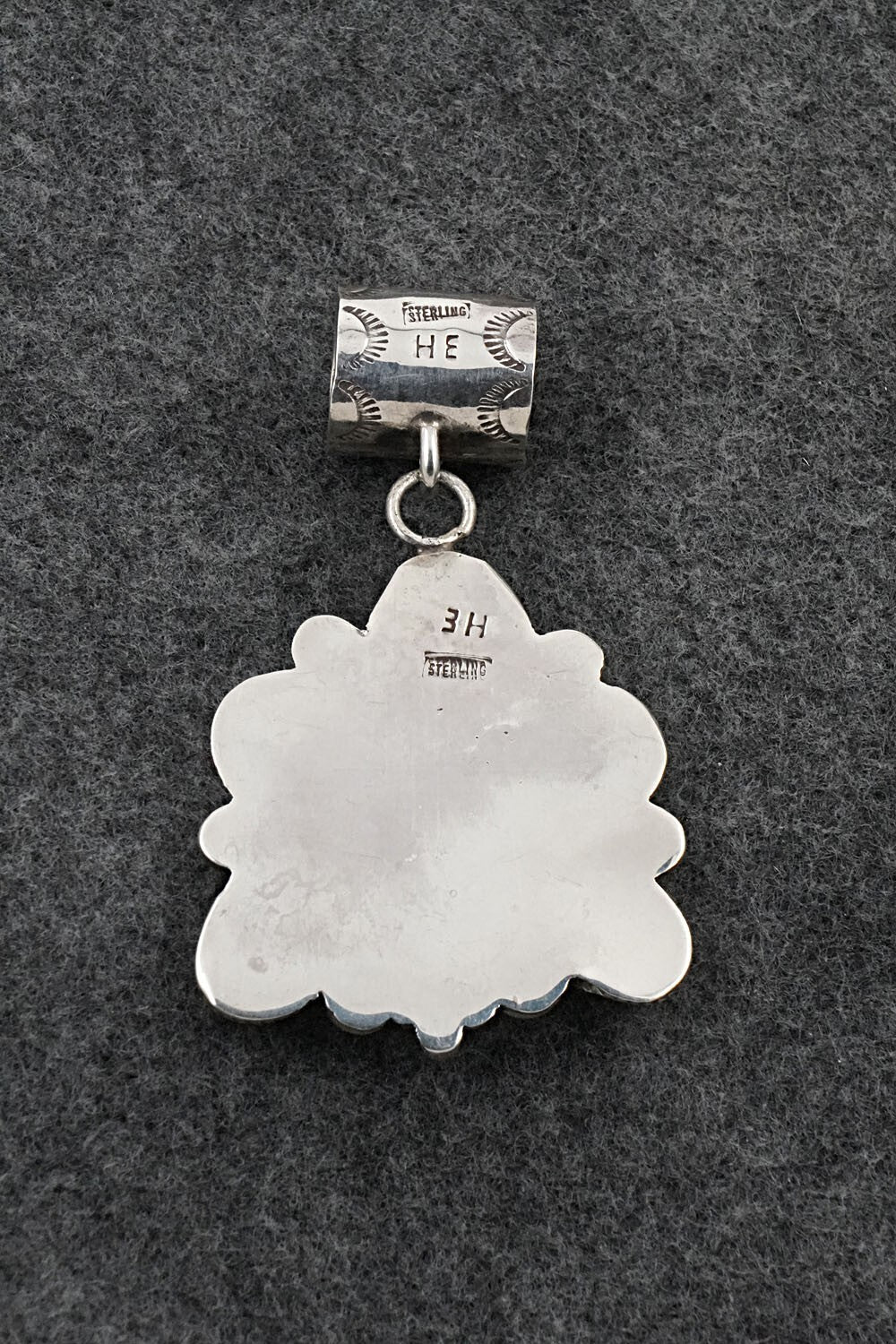 Turquoise & Sterling Silver Pendant - Ernest Hawthorne