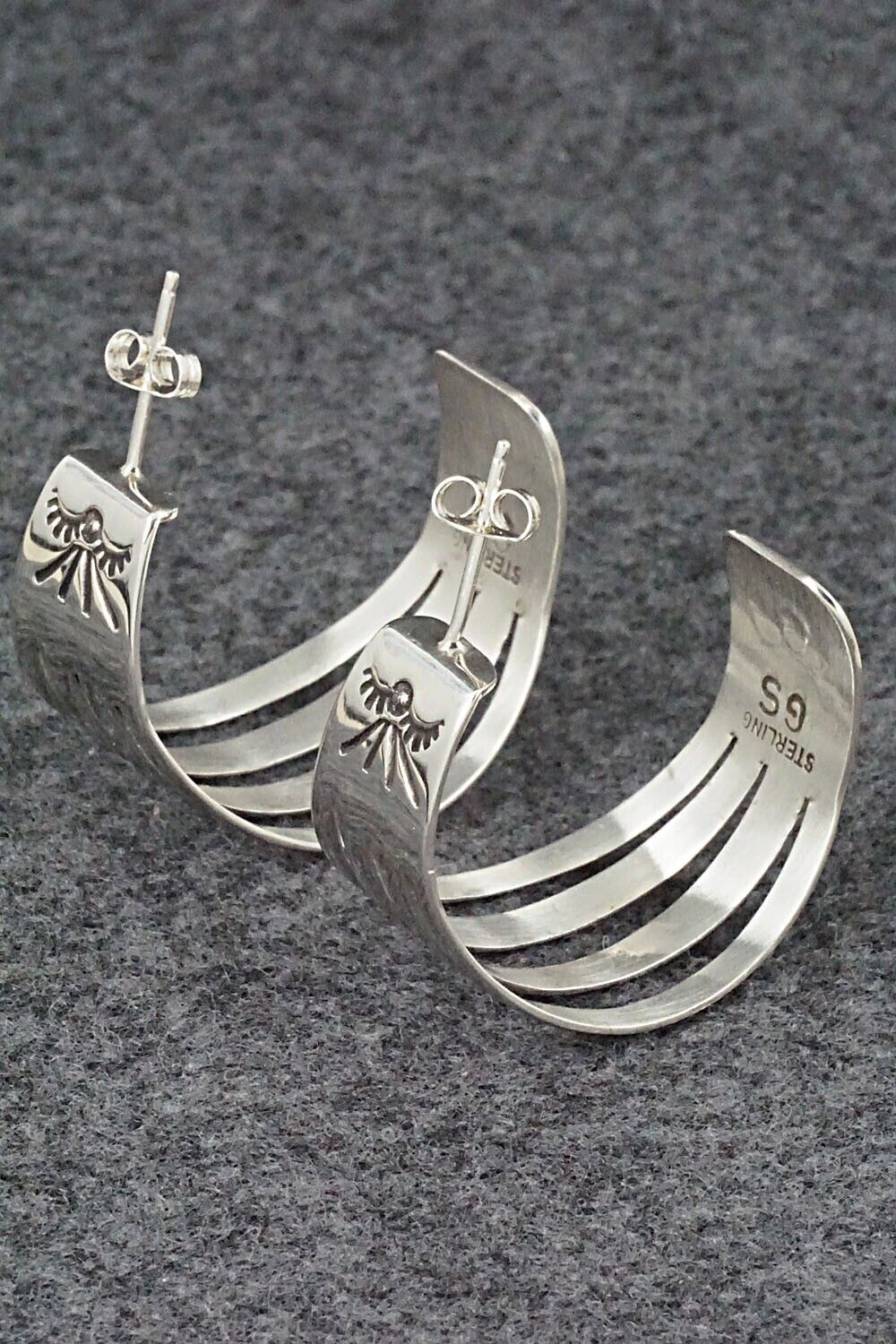 Sterling Silver Hoop Earrings - Grace Silver