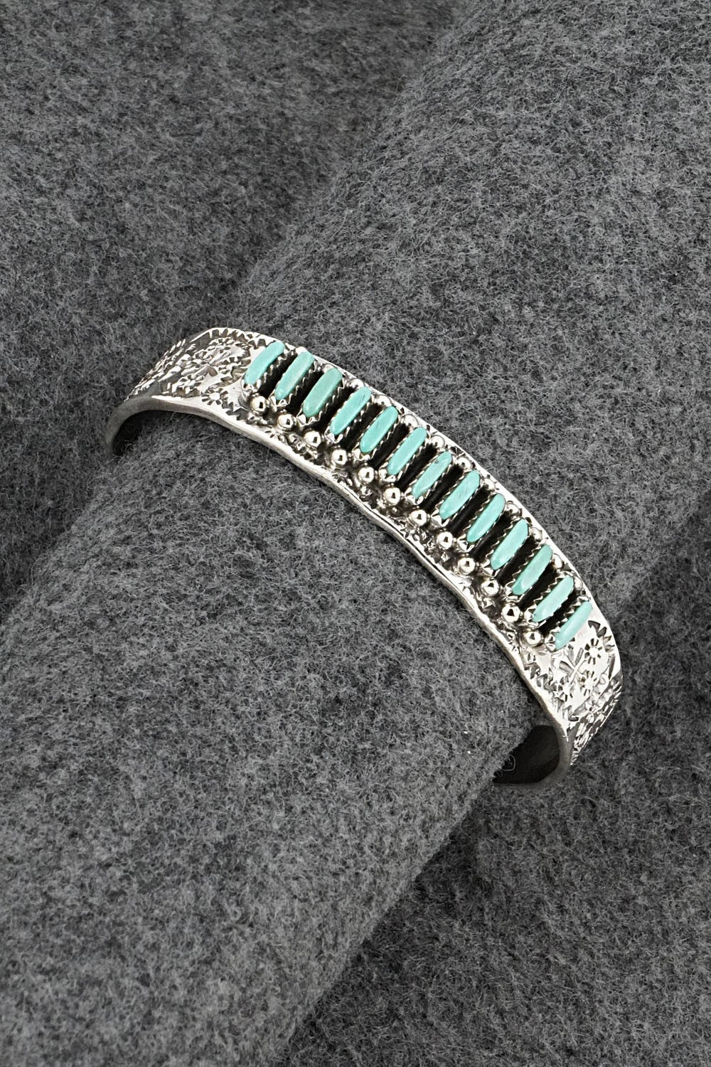 Turquoise & Sterling Silver Bracelet - Murray Hannaweeka