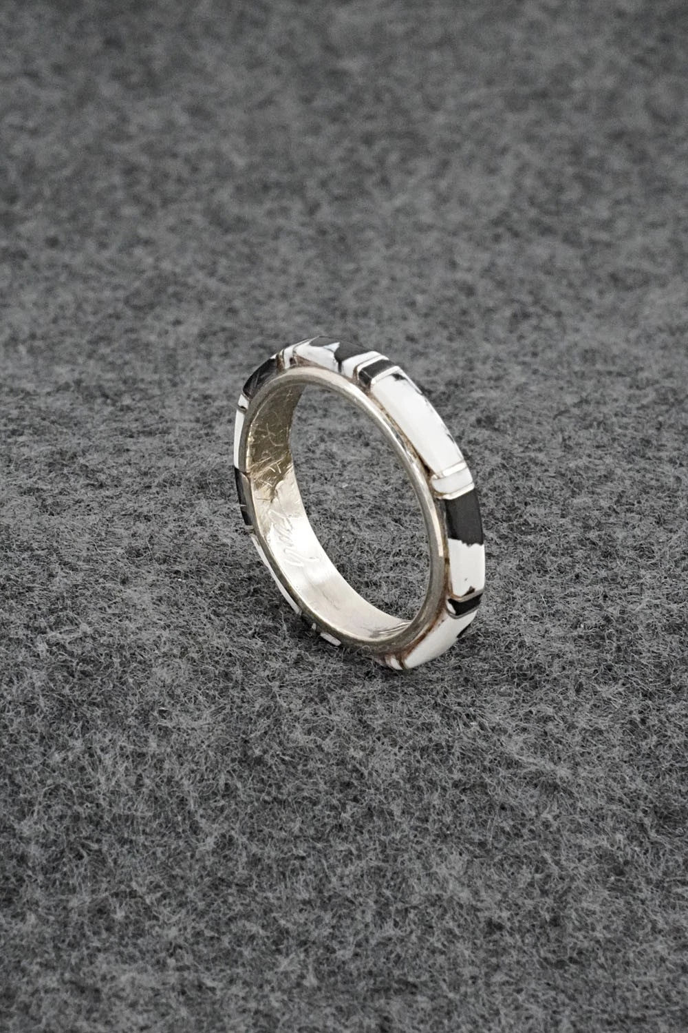 White Buffalo & Sterling Silver Ring - Terrance Panteah - Size 10