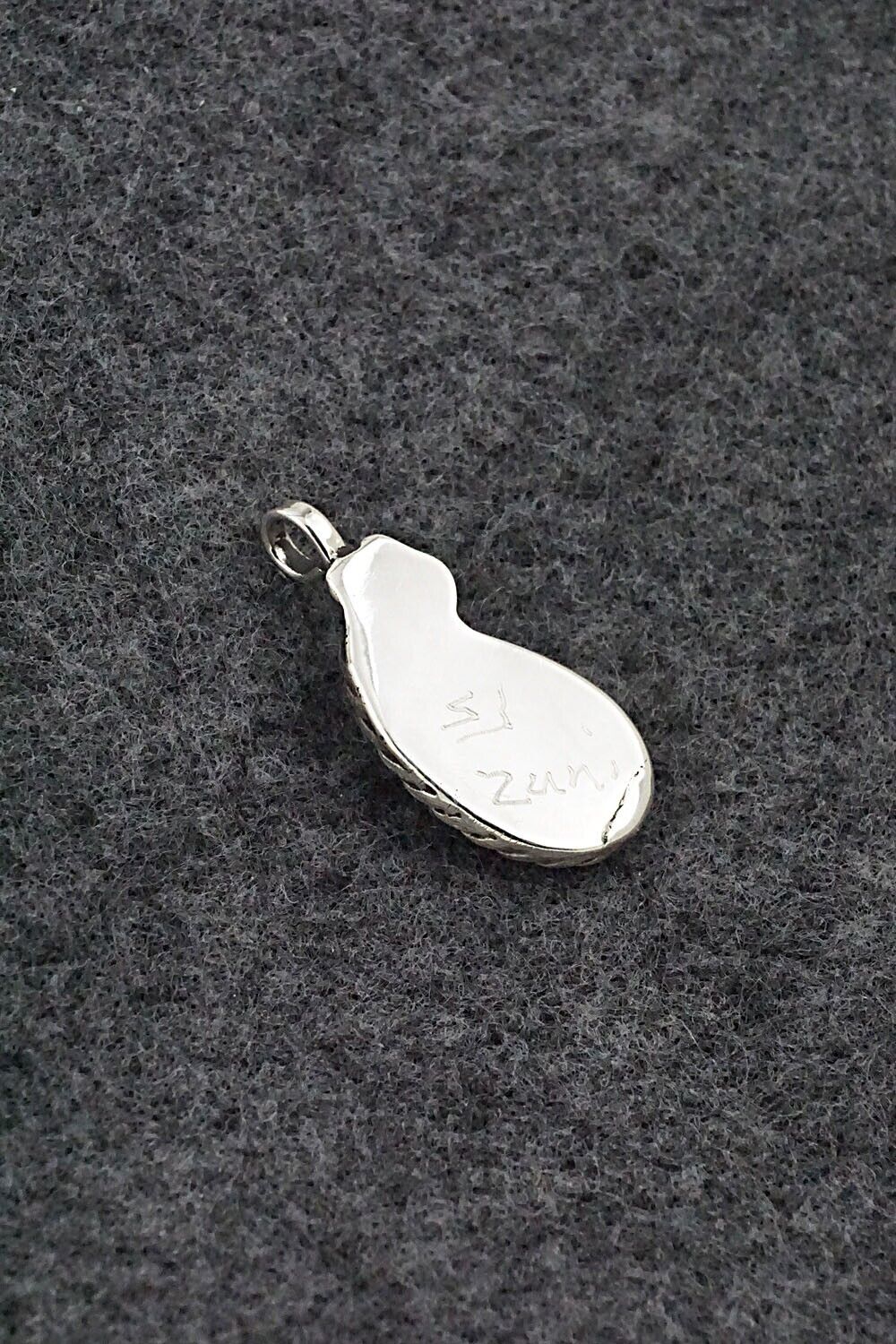 Turquoise & Sterling Silver Pendant - Susie Lowsayatee