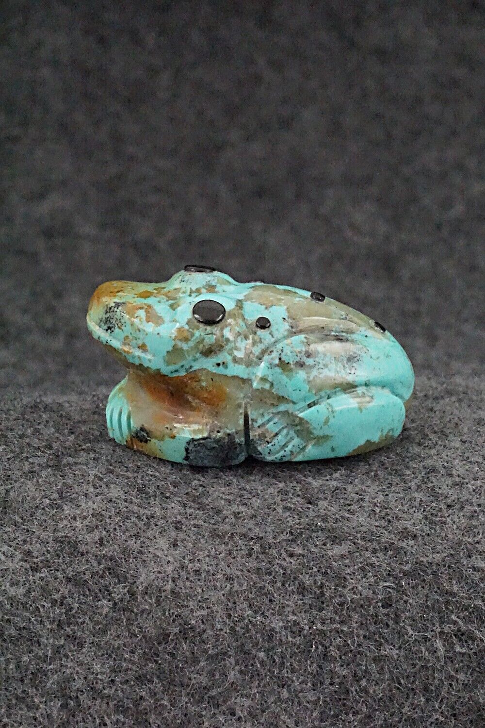 Frog Zuni Fetish Carving - Reynold Lunasee