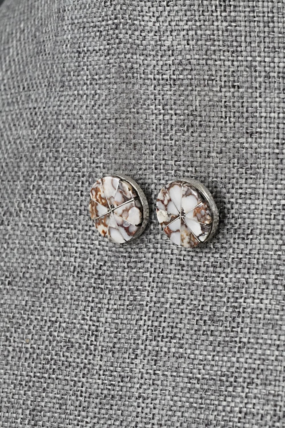 Wild Horse & Sterling Silver Earrings - Johnson Laweka