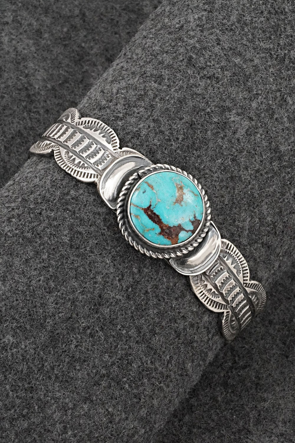 Turquoise & Sterling Silver Bracelet - Tillie Jon
