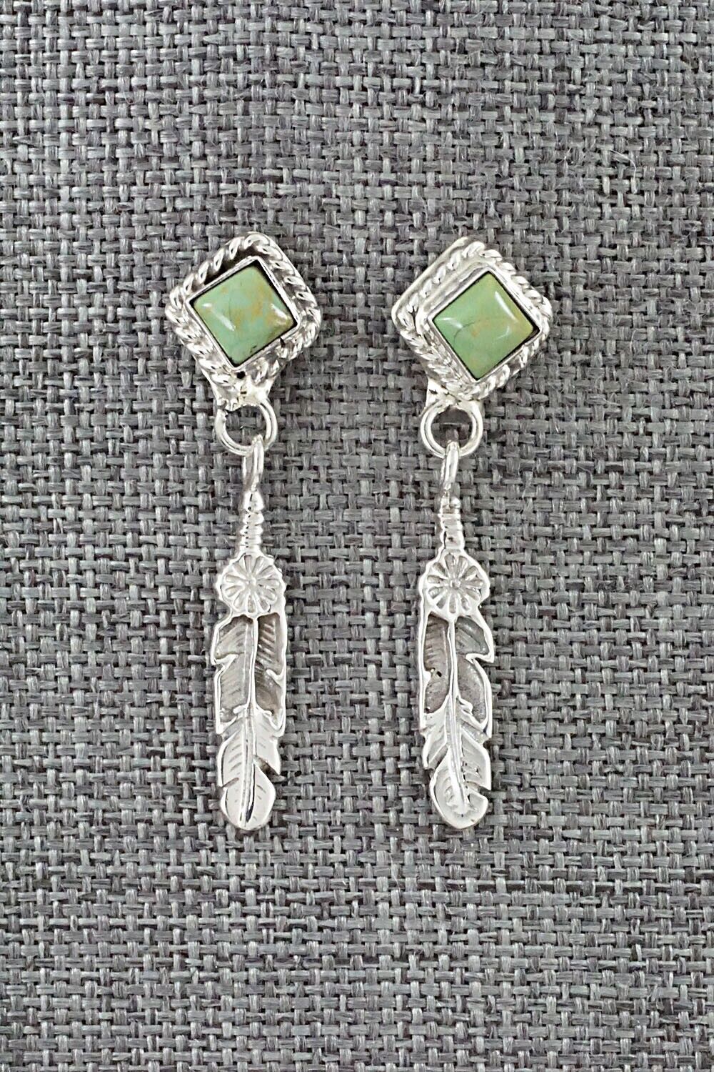 Turquoise & Sterling Silver Earrings - Anissa Martinez