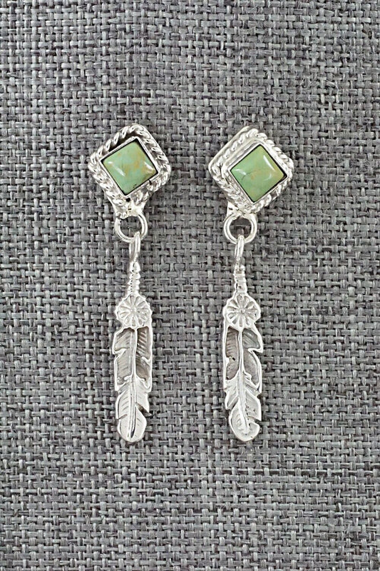Turquoise & Sterling Silver Earrings - Anissa Martinez