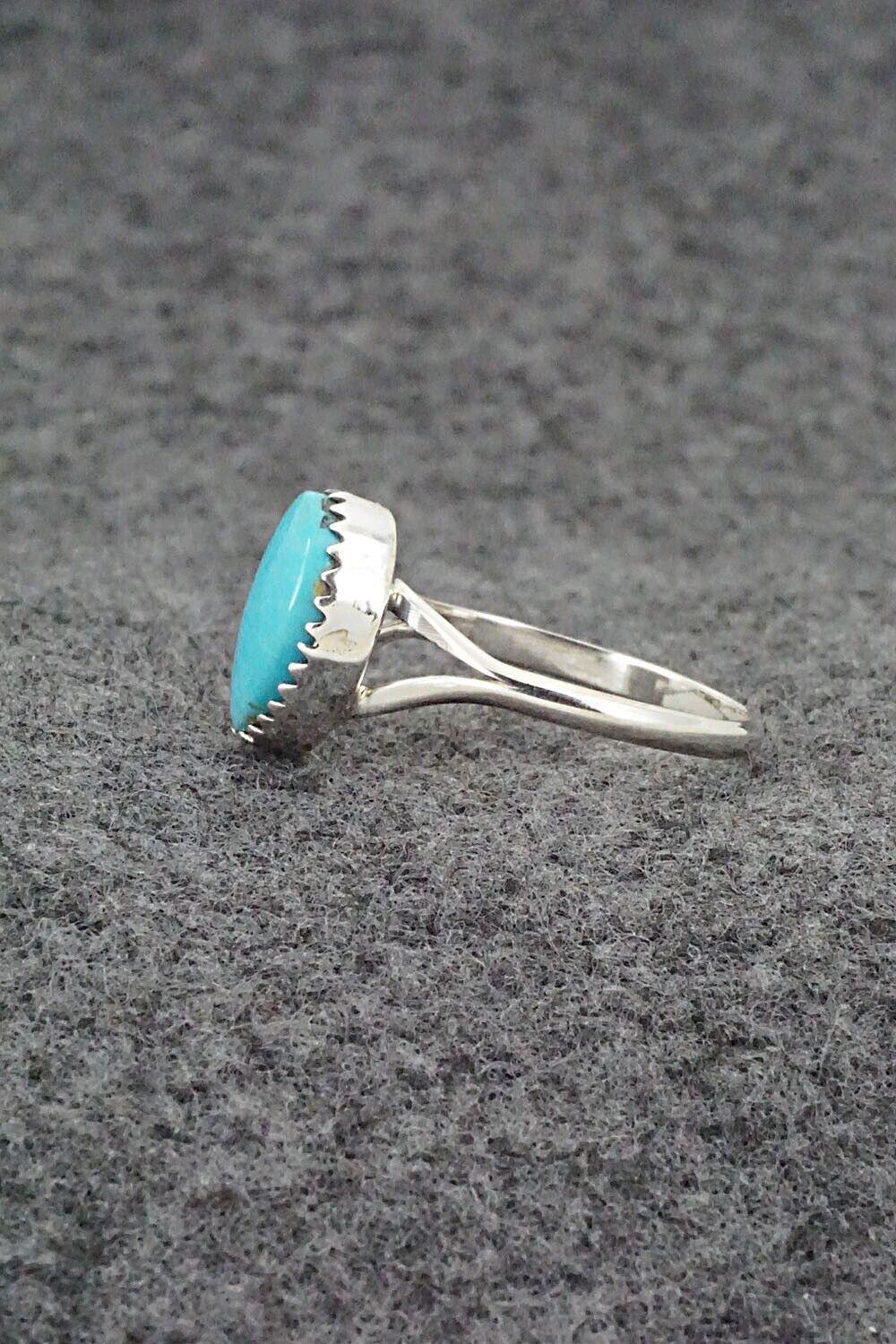 Turquoise & Sterling Silver Ring - Theresa Smith - Size 8
