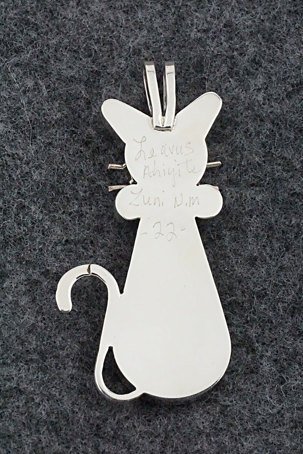 Wild Horse, Turquoise & Sterling Silver Pendant - Leavus Ahiyite