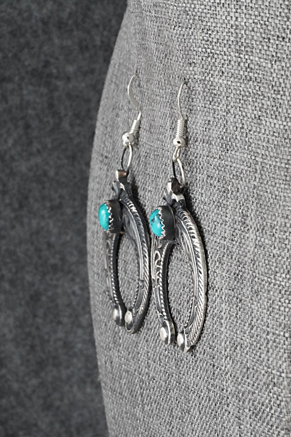 Turquoise & Sterling Silver Earrings - Eva & Linberg Billah