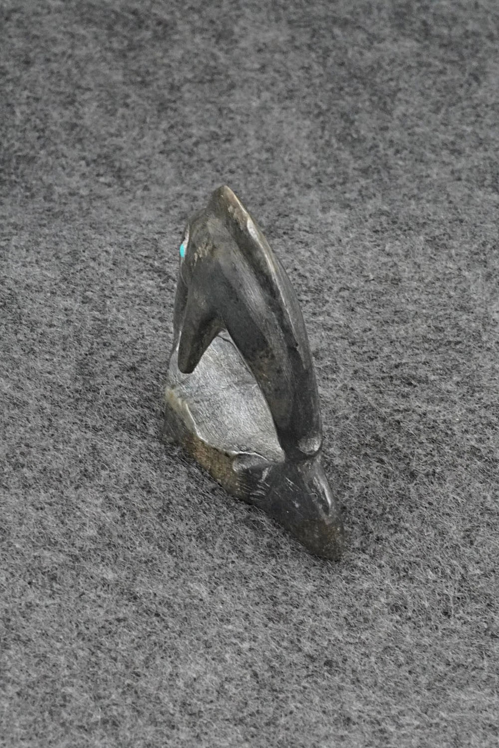 Dolphin Zuni Fetish Carving - Eric Lonjose
