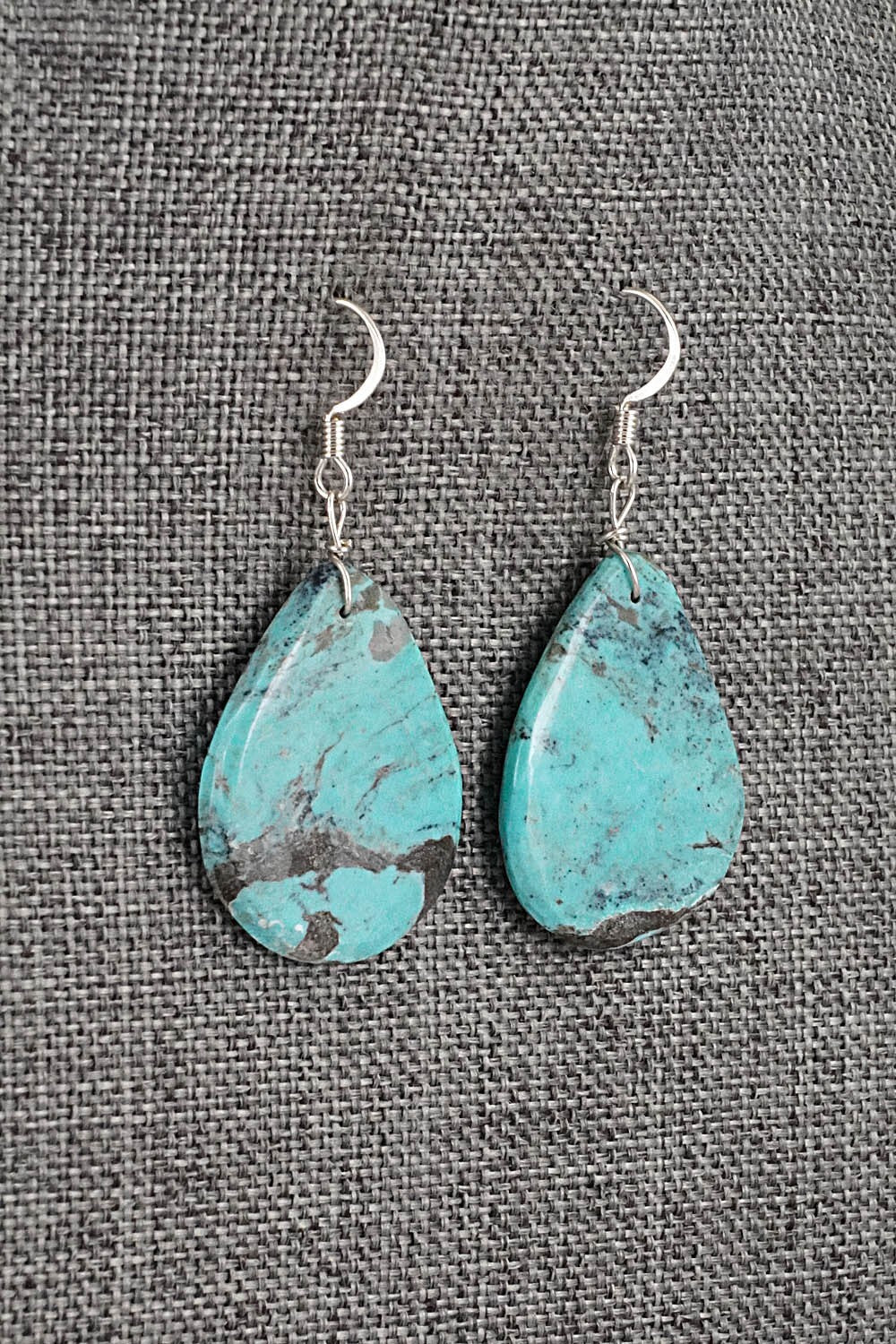 Turquoise & Sterling Silver Earrings - Joe Garcia
