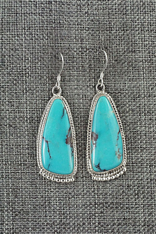 Turquoise & Sterling Silver Earrings - Verley Betone