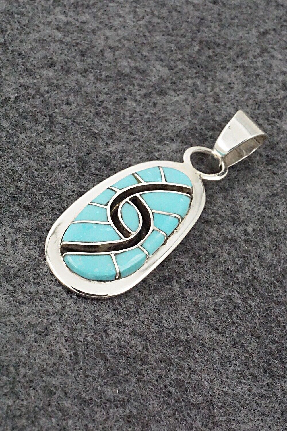 Turquoise & Sterling Silver Pendant - Amy Wesley