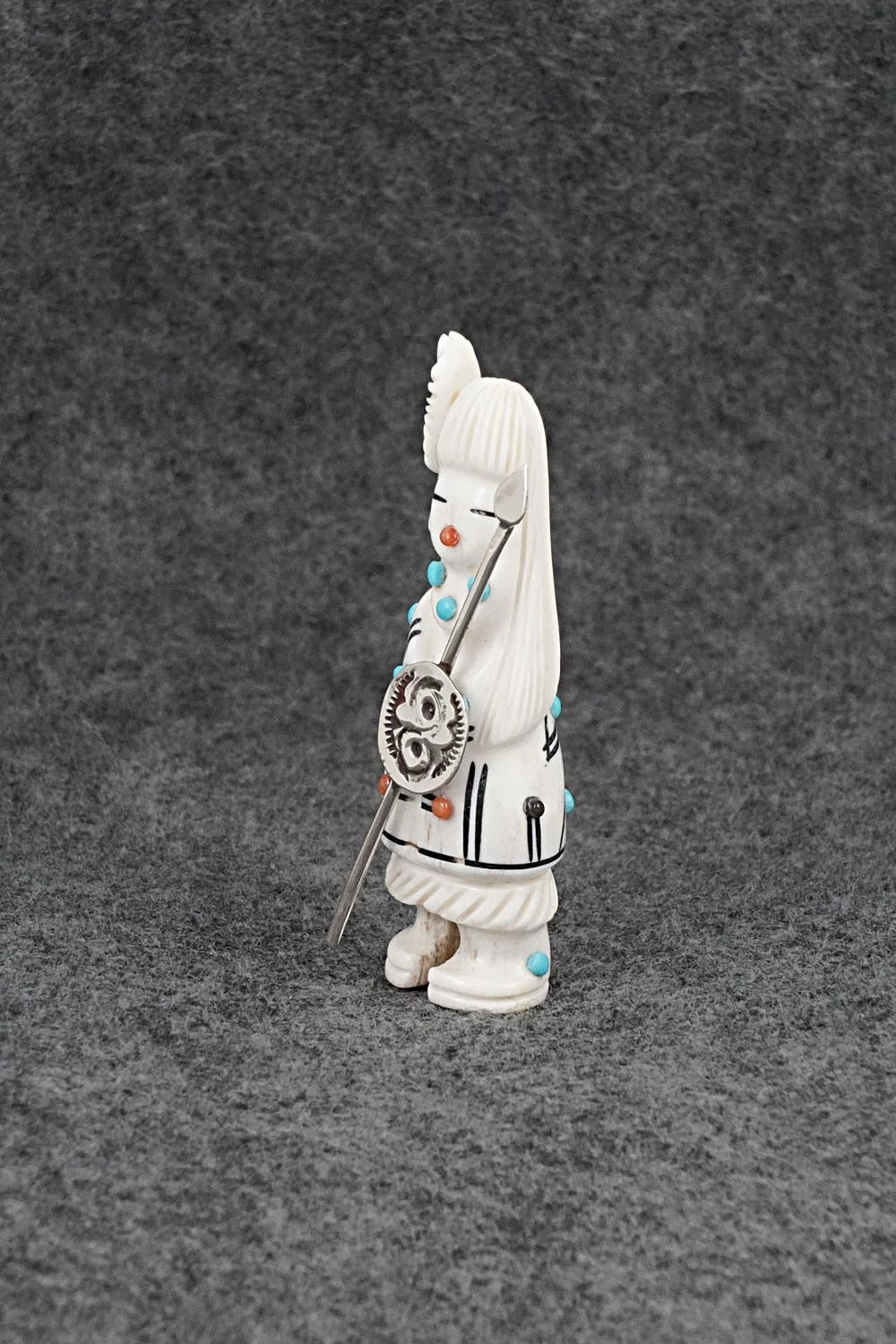 Warrior Zuni Fetish Carving - Claudia Peina