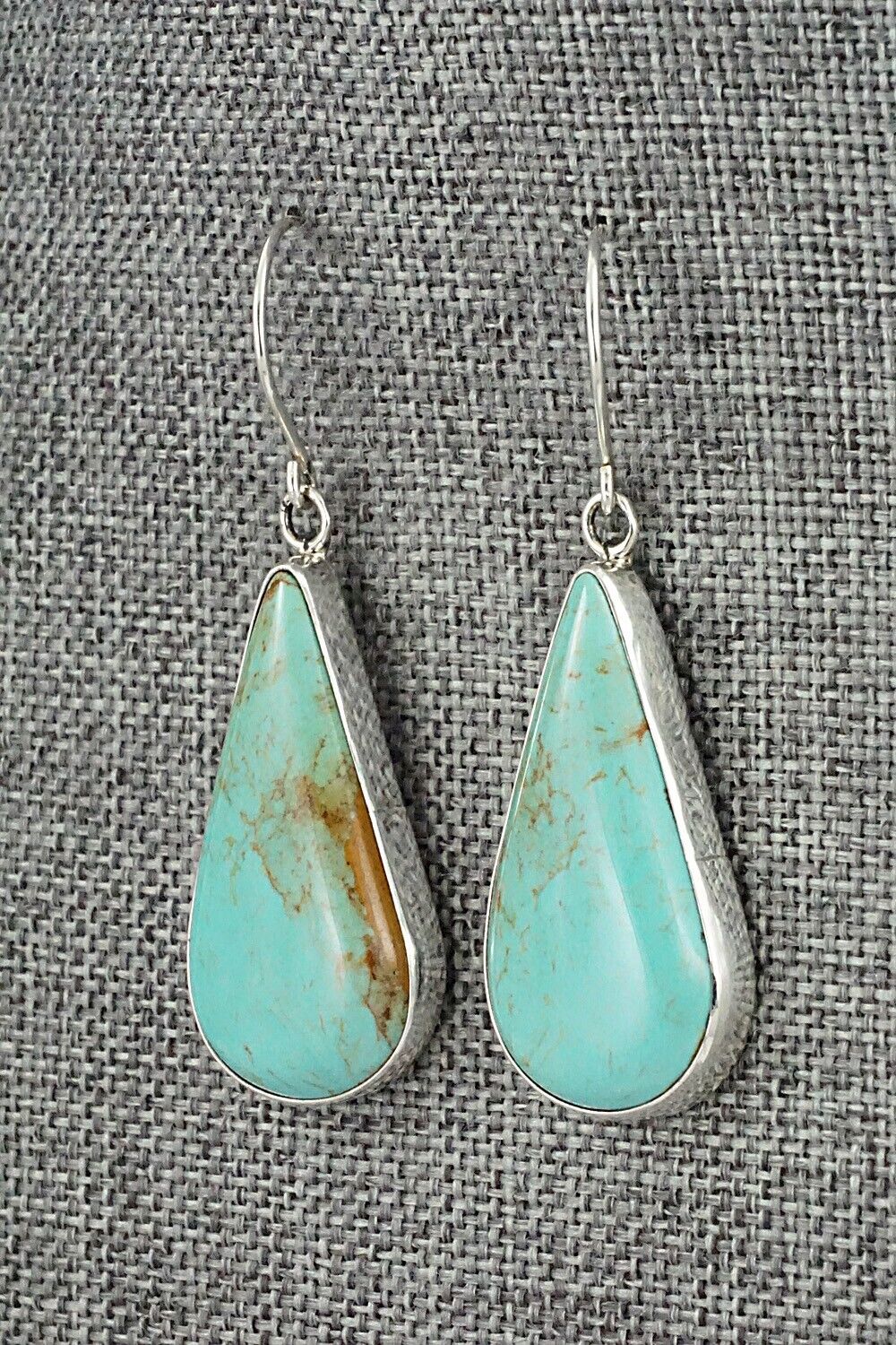 Turquoise & Sterling Silver Earrings - Rena Begay