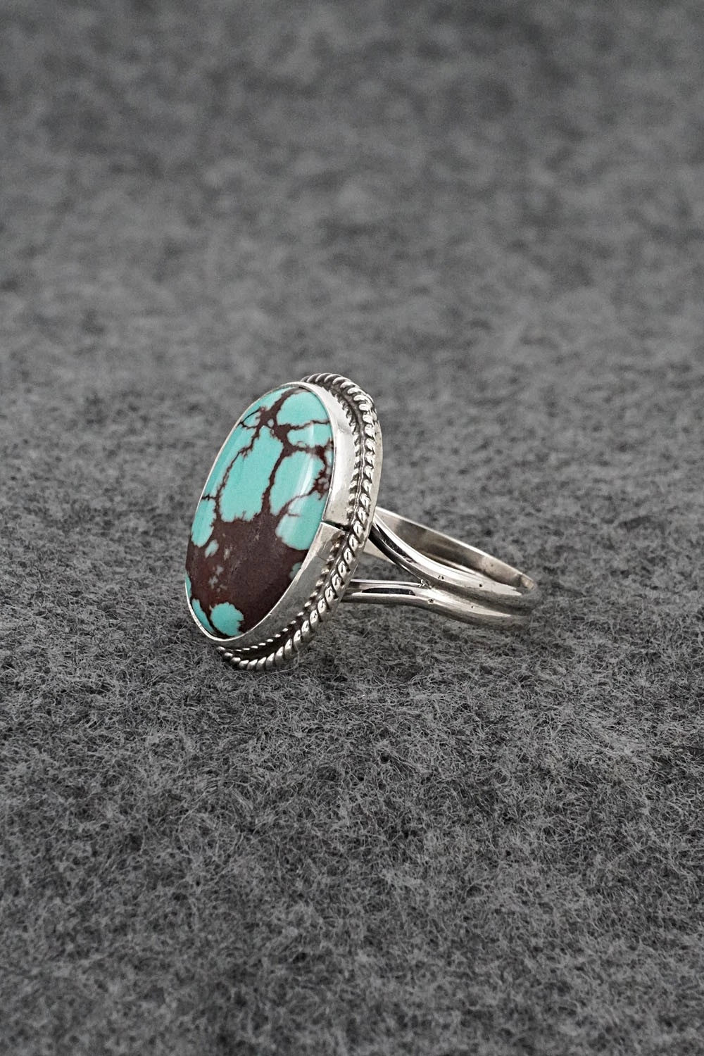 Turquoise & Sterling Silver Ring - Eugene Gruber - Size 7