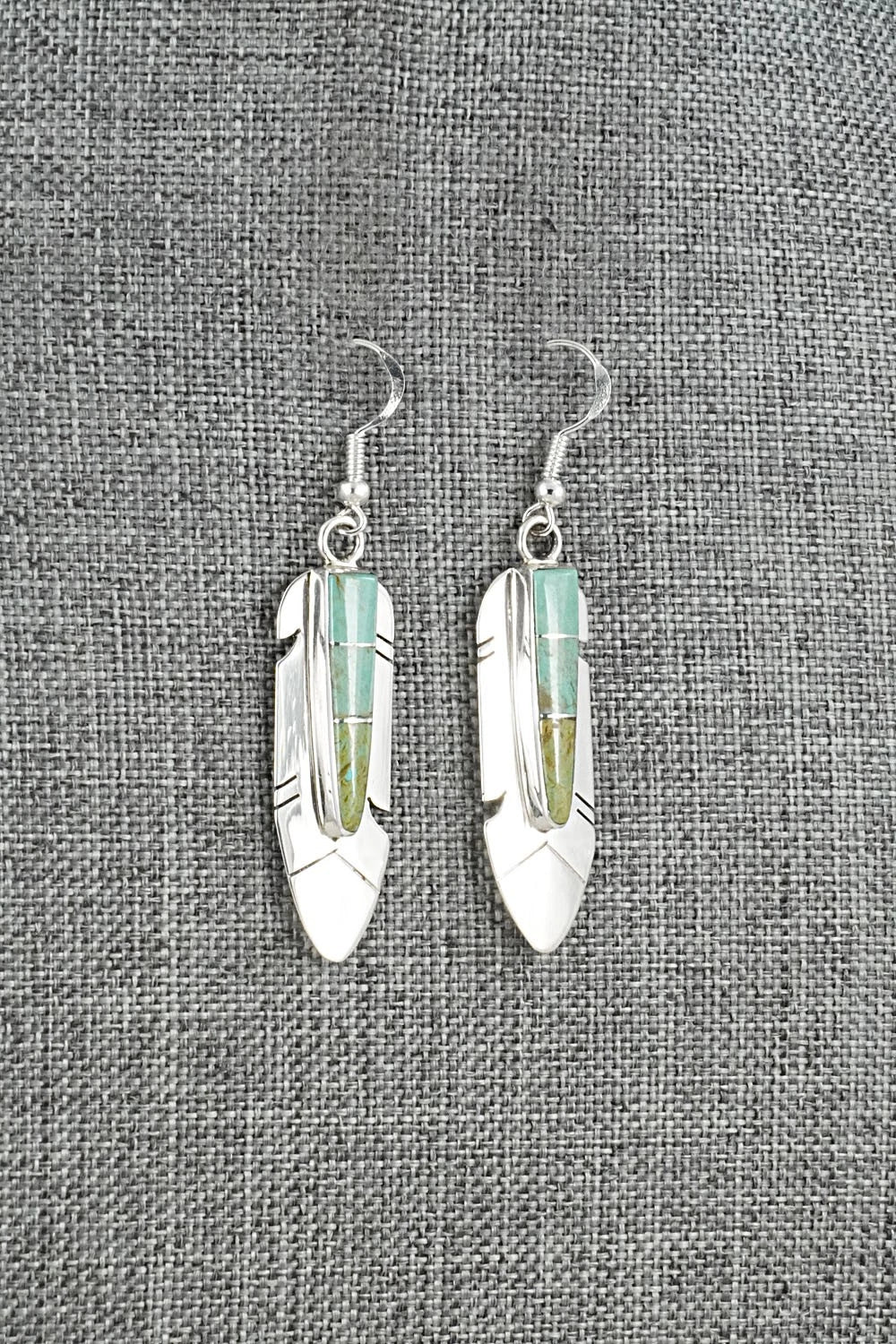 Turquoise & Sterling Silver Earrings - Marilyn Yazzie