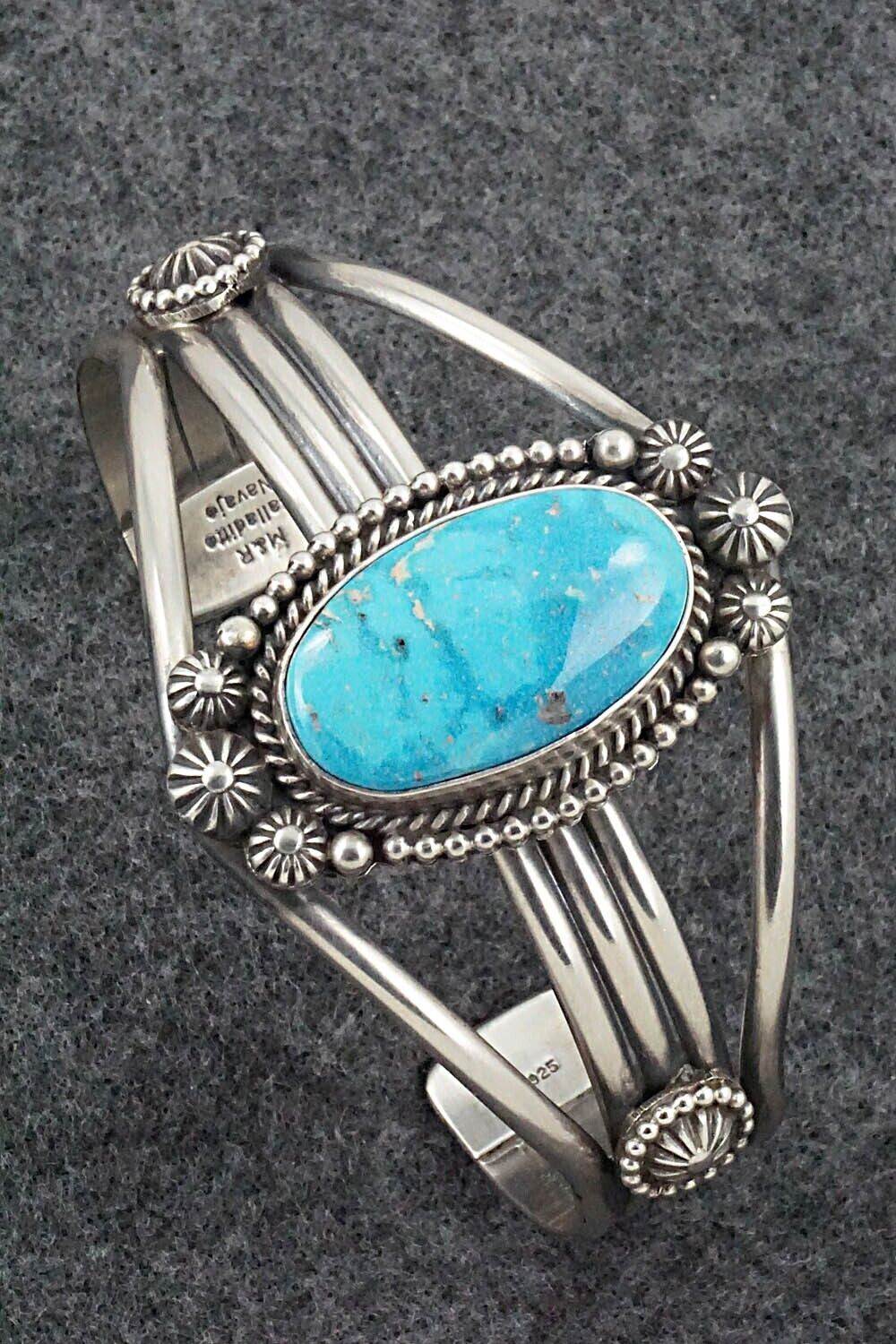 Turquoise & Sterling Silver Bracelet - Michael Calladitto