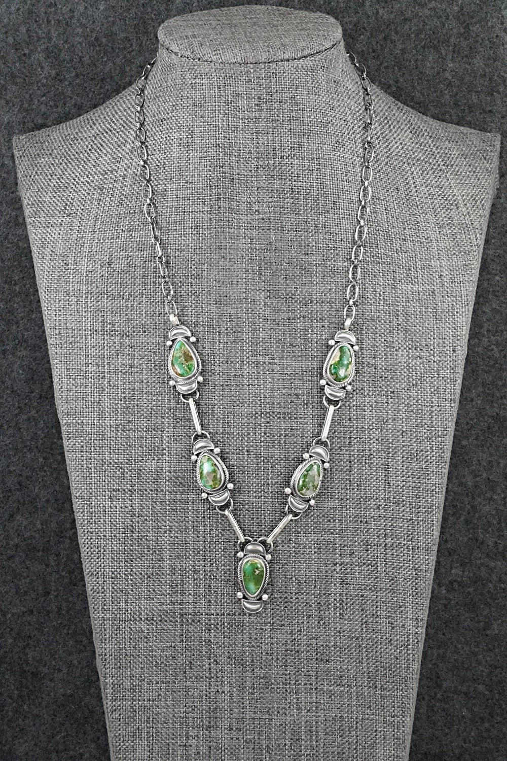 Turquoise & Sterling Silver Necklace - Derrick Gordon