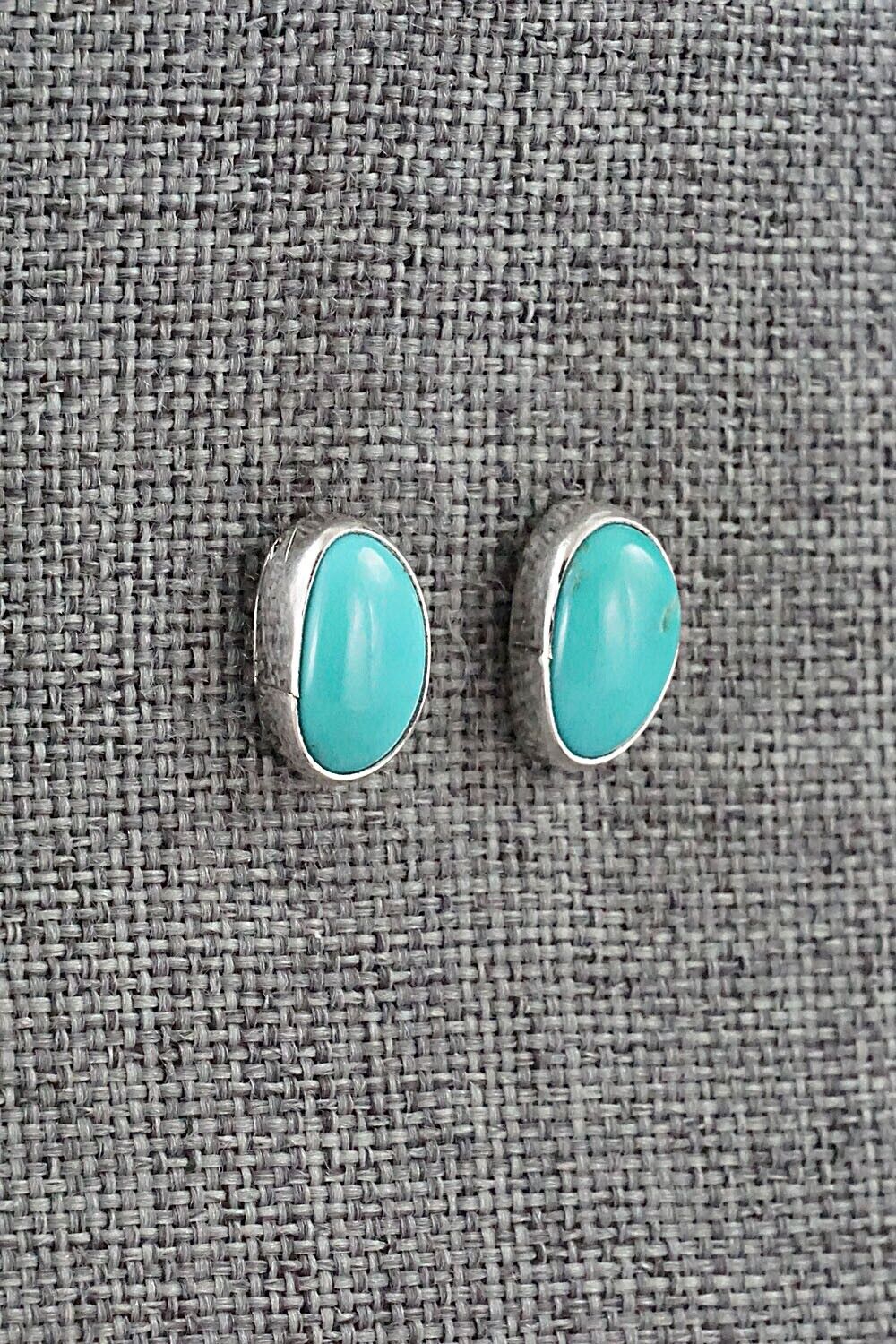 Turquoise & Sterling Silver Earrings - Marco Begaye