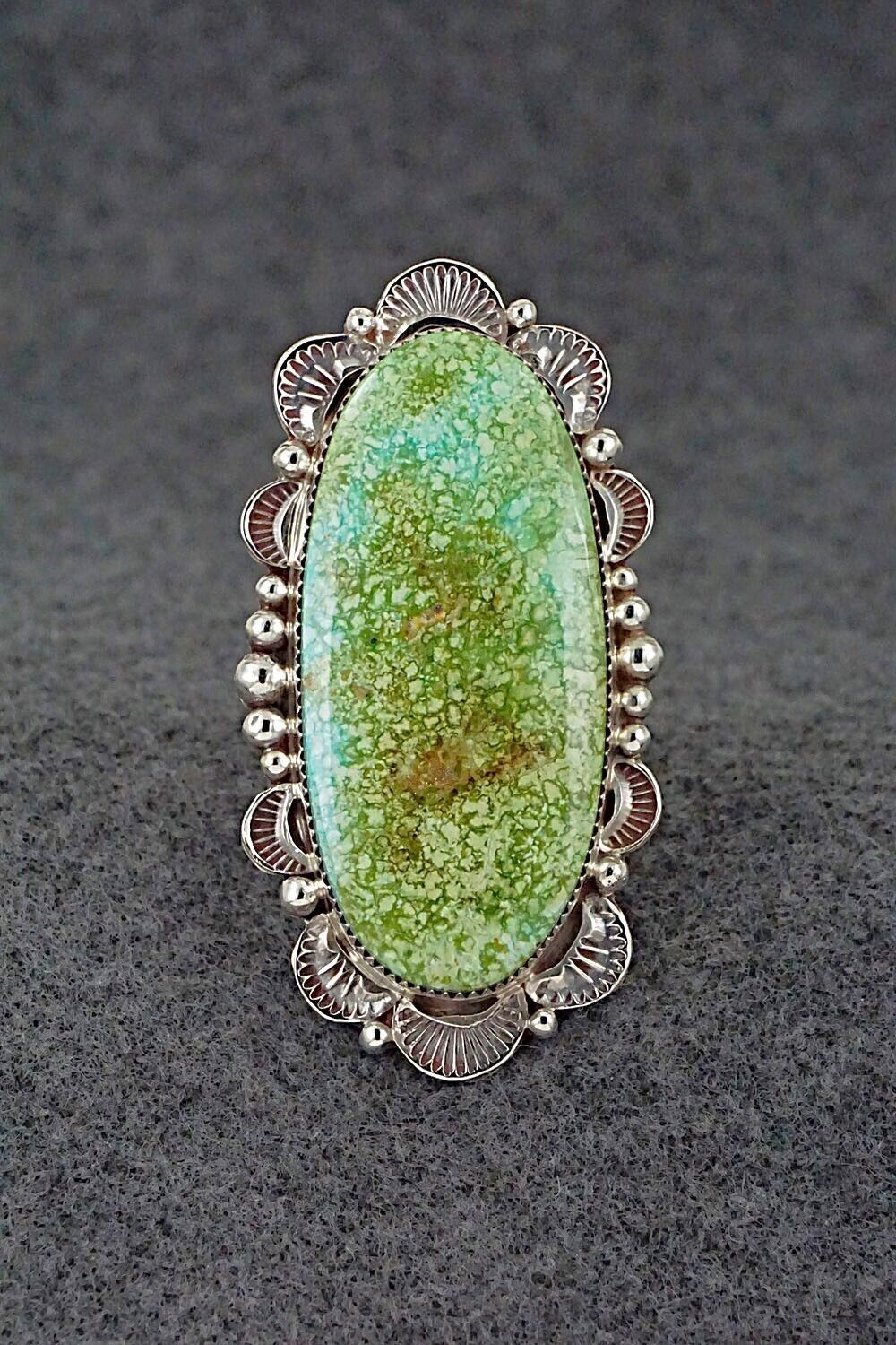 Turquoise & Sterling Silver Ring - Anthony Brown - Size 10