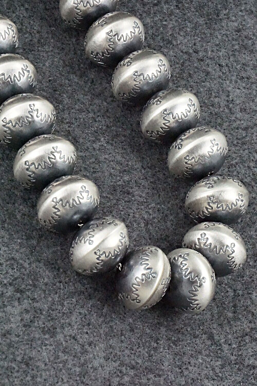 Sterling Silver Navajo Pearl Necklace - Bryannen Halwood