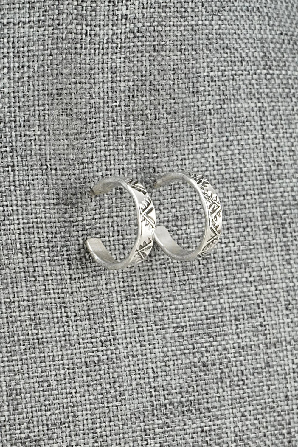 Sterling Silver Hoop Earrings - Elaine Tahe