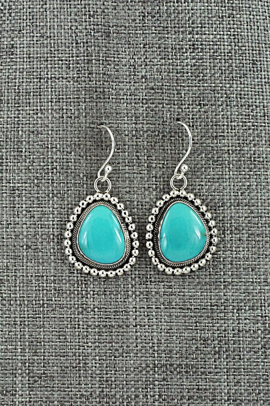 Turquoise & Sterling Silver Earrings - Mark Yazzie