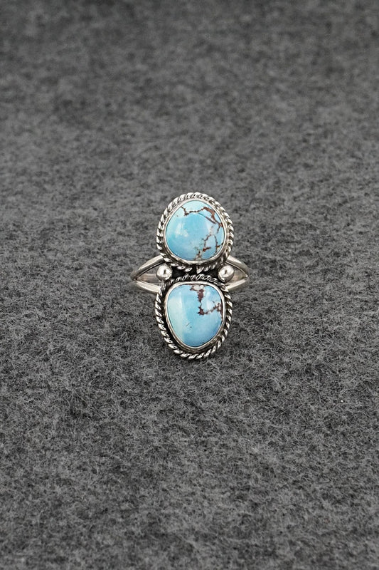 Turquoise & Sterling Silver Ring - Eugene Gruber - Size 7