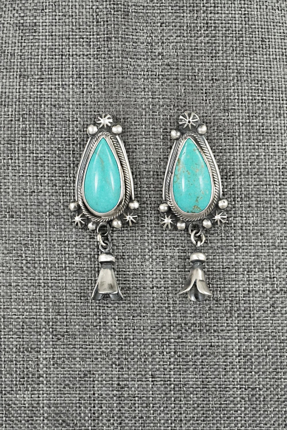 Turquoise & Sterling Silver Earrings - Bobby Johnson