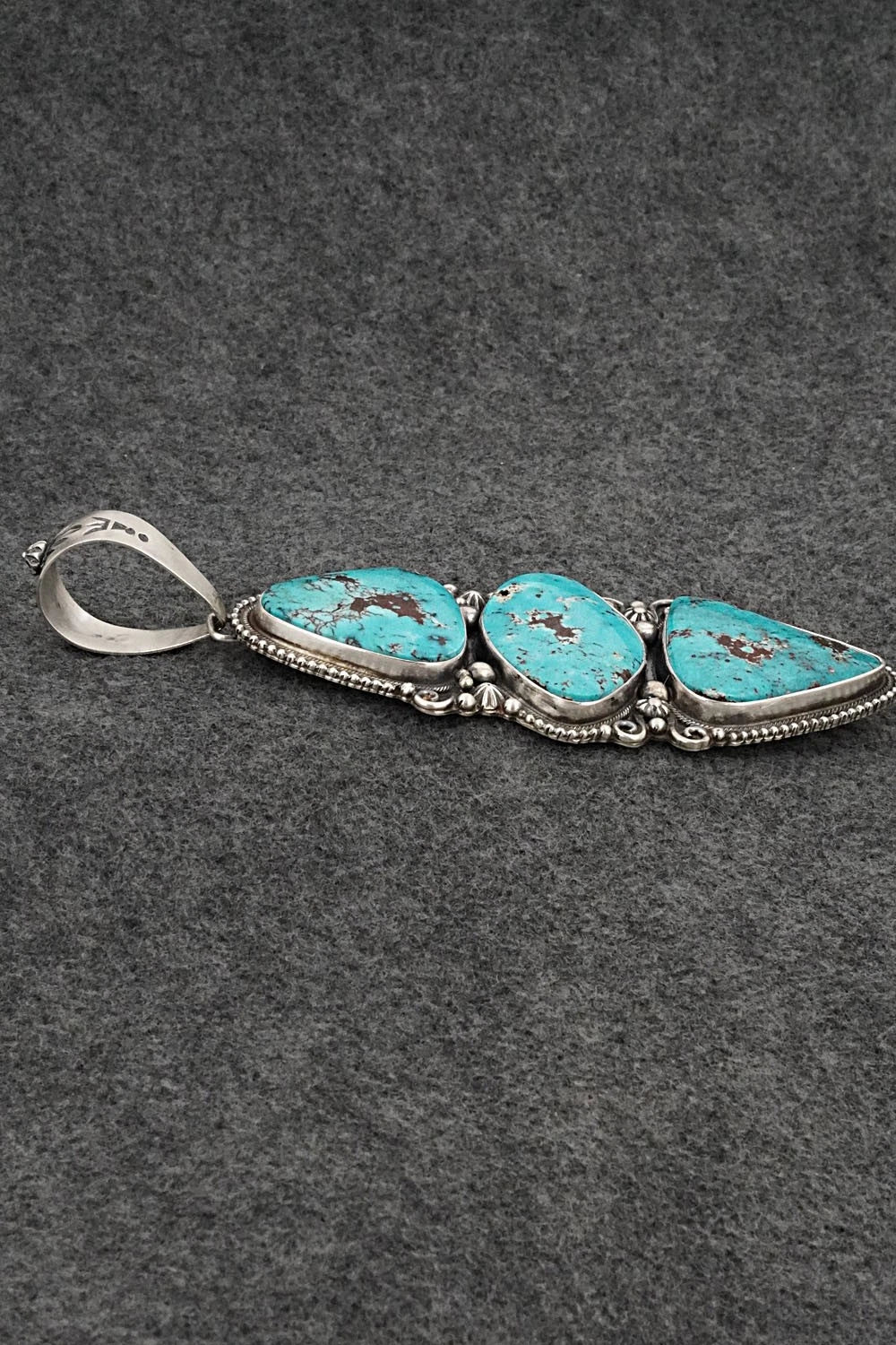 Turquoise & Sterling Silver Pendant - Kathleen Livingston