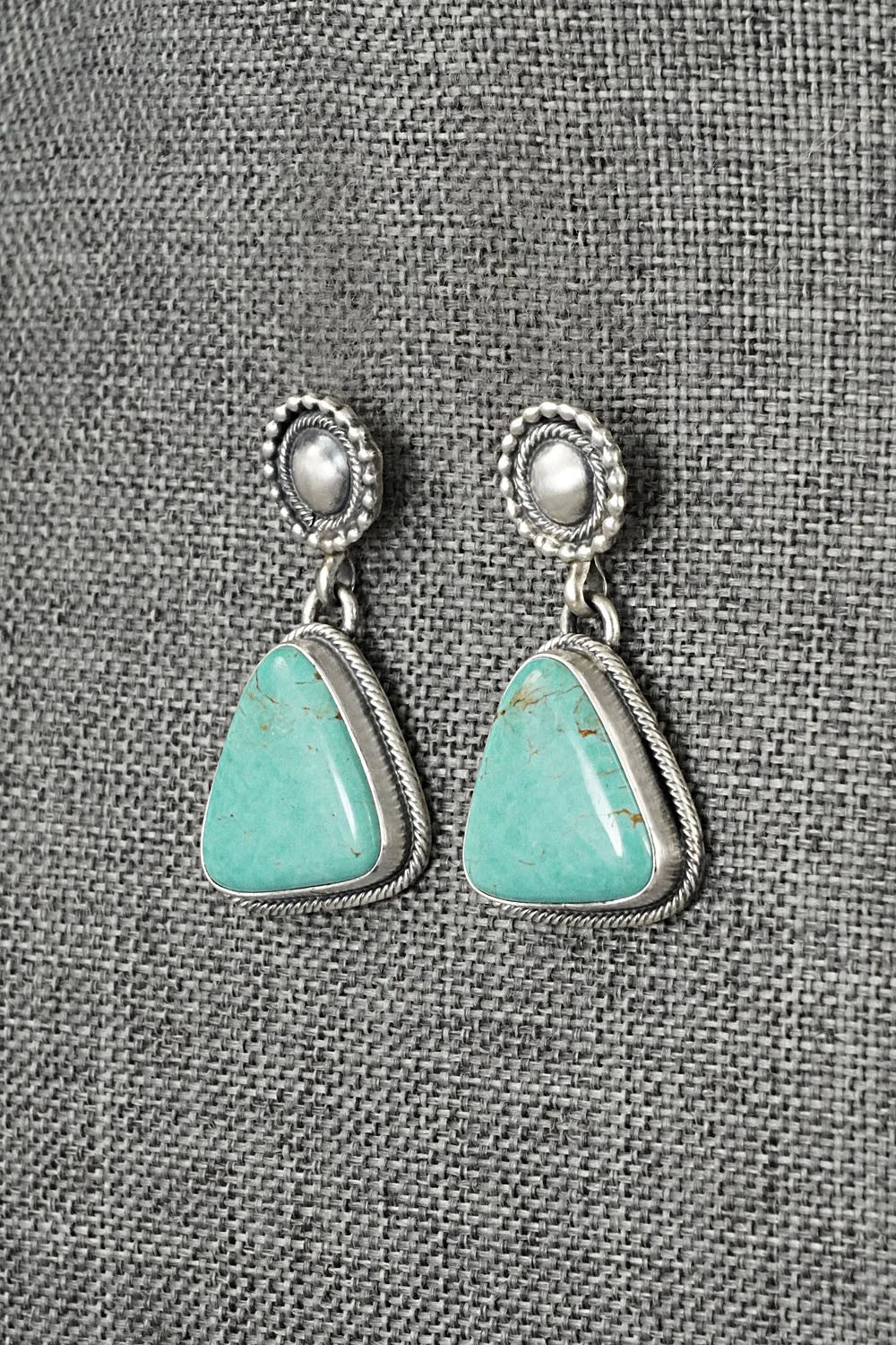Turquoise & Sterling Silver Earrings - Darrin Livingston