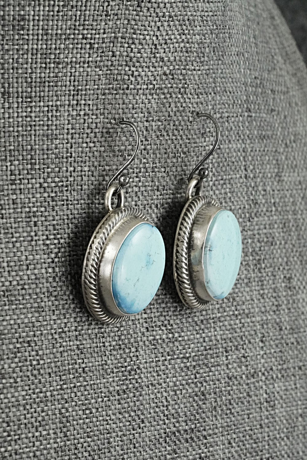 Turquoise & Sterling Silver Pendant and Earrings Set - Bobby Johnson
