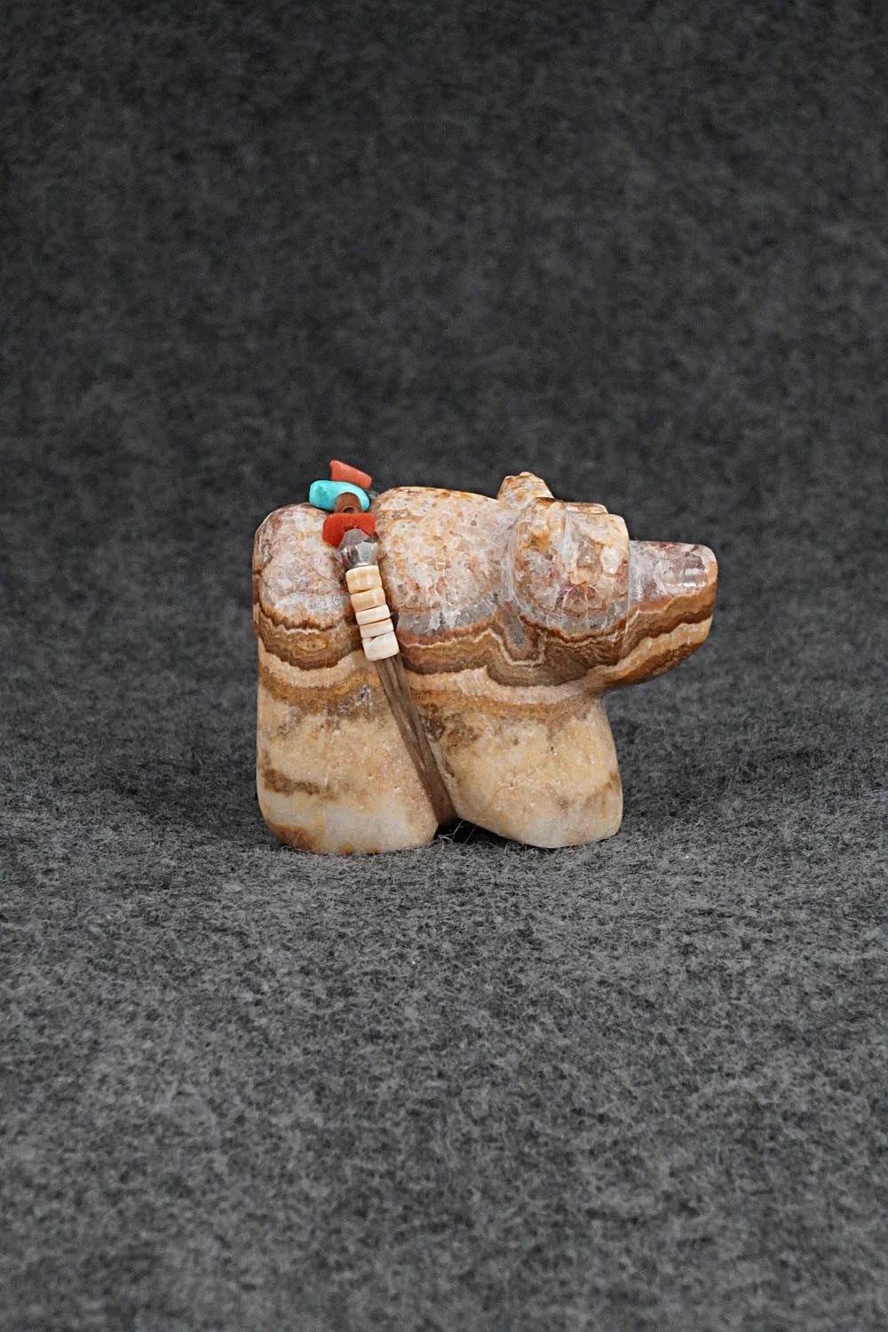 Bear Zuni Fetish Carving - Benina Kallestewa