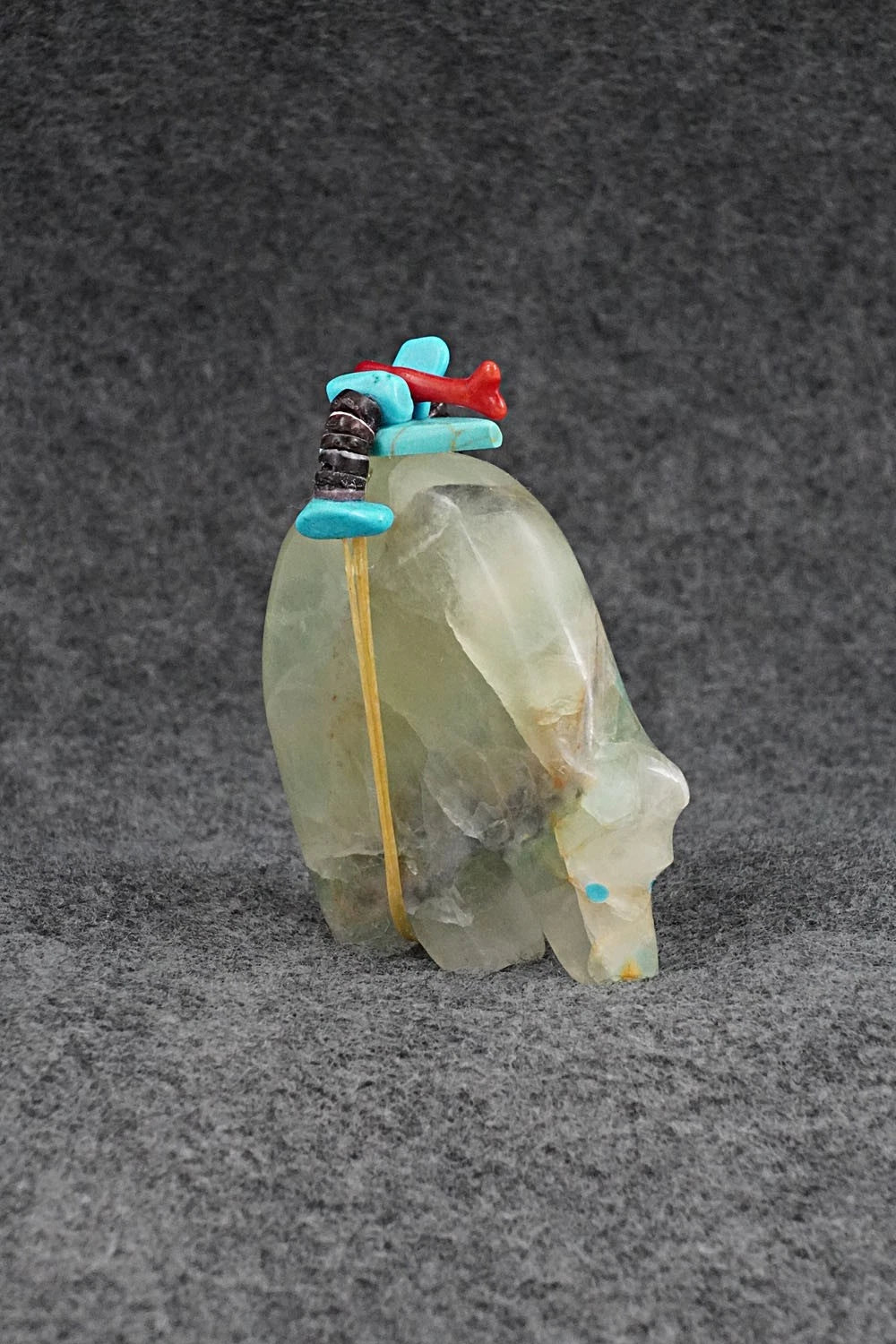 Bear Zuni Fetish Carving - Rodney Laiwakete