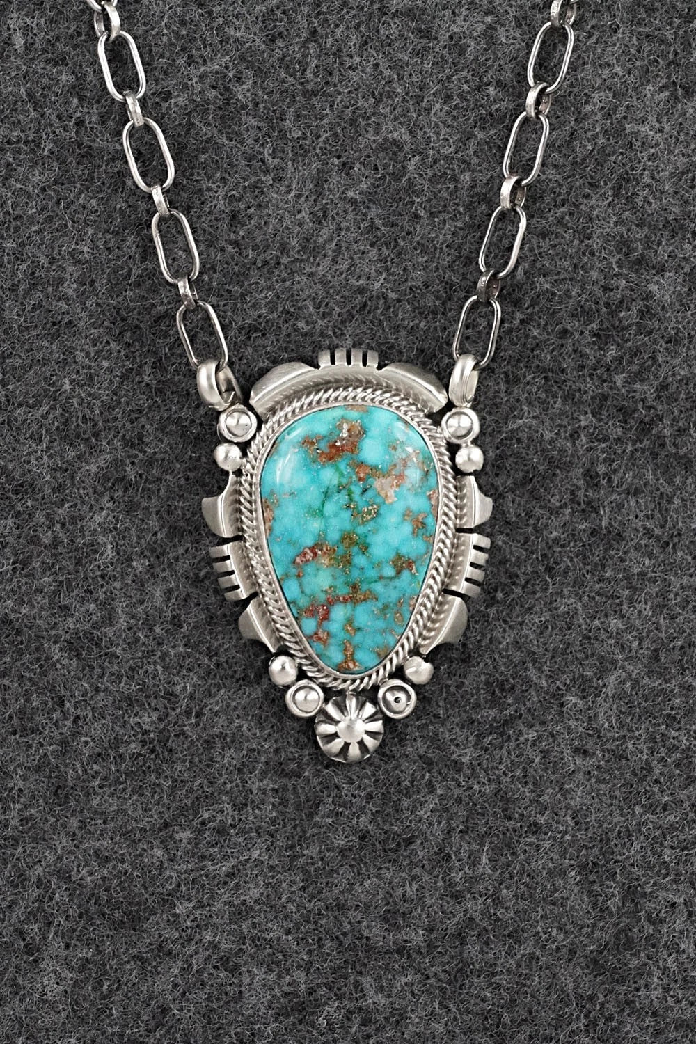 Turquoise & Sterling Silver Necklace - Daniel Benally