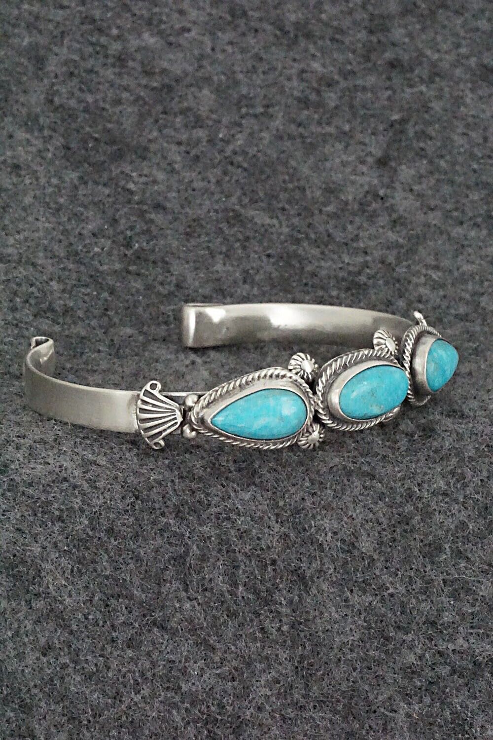Turquoise & Sterling Silver Bracelet - Bobby Platero