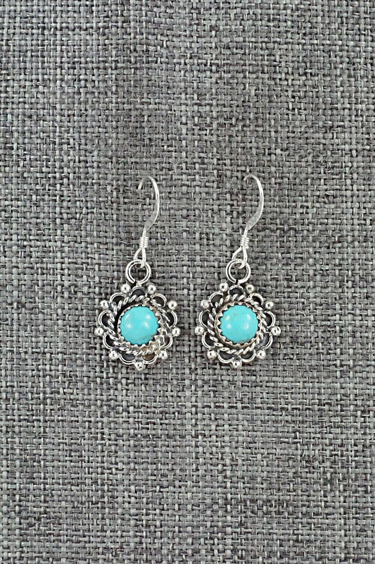 Turquoise & Sterling Silver Earrings - Emery Spencer