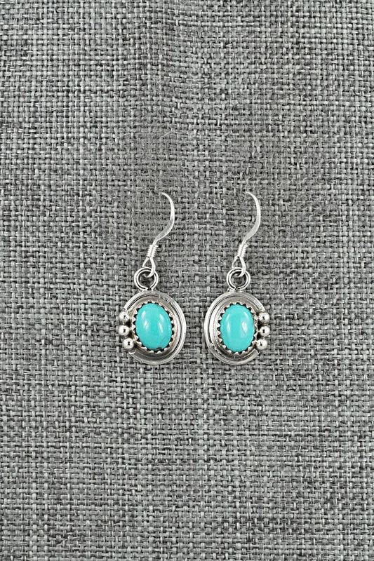 Turquoise & Sterling Silver Earrings - Rita Largo