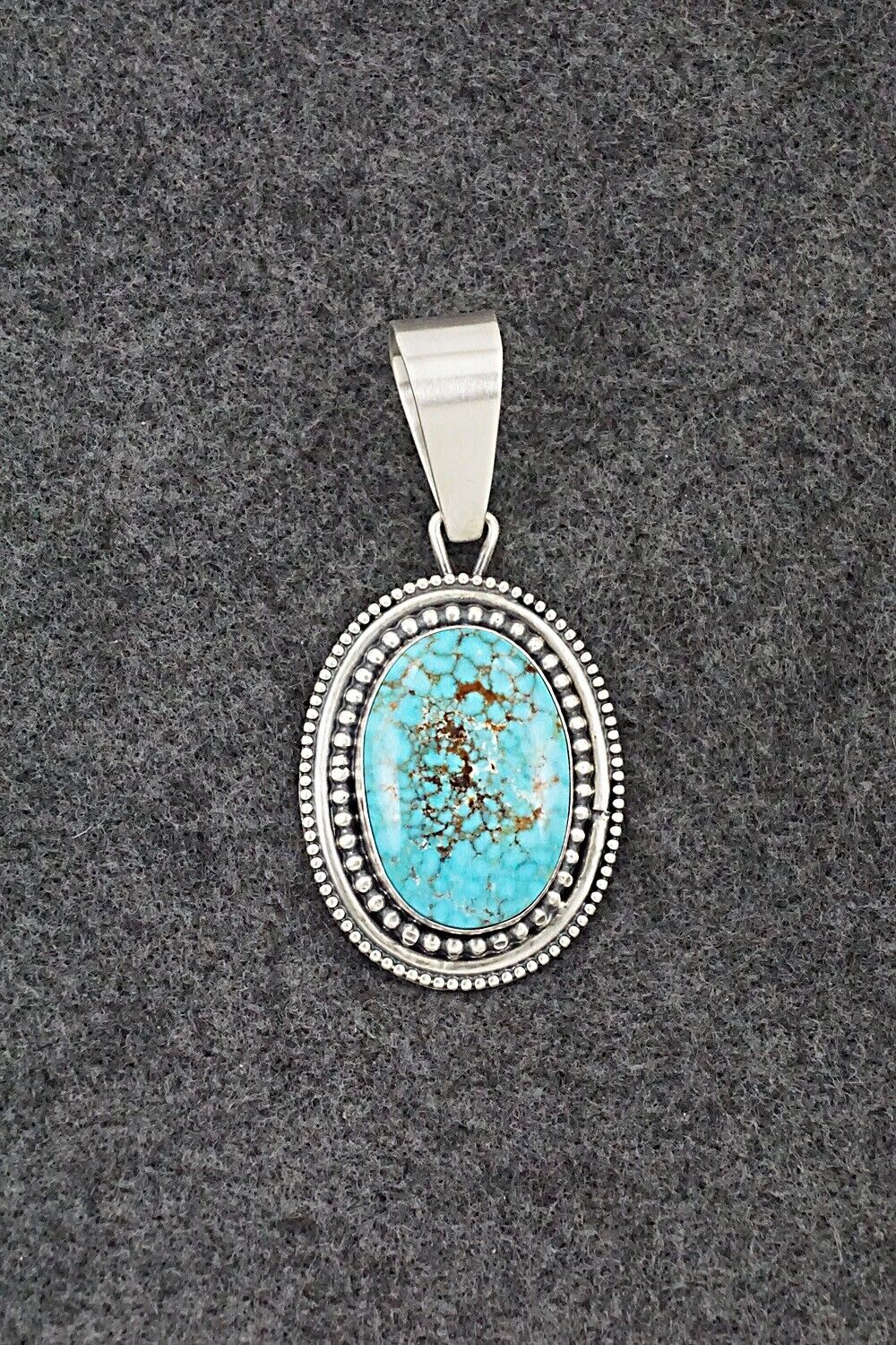 Turquoise & Sterling Silver Pendant - Daniel Benally