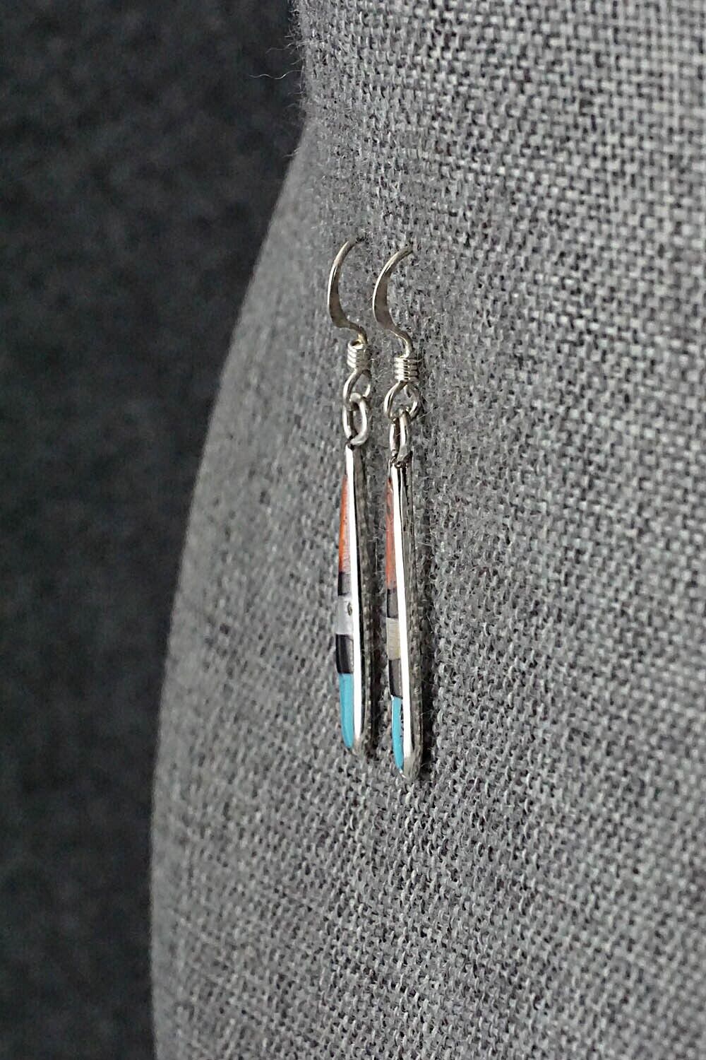 Multi-Stone & Sterling Silver Earrings - Stanford Etsate