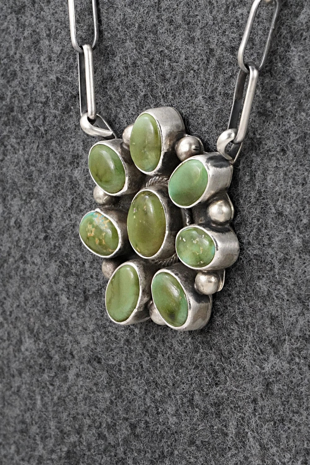 Turquoise & Sterling Silver Necklace - Kathleen Livingston