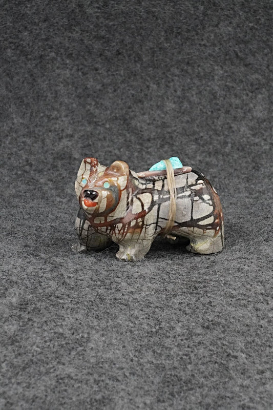 Bear Zuni Fetish Carving - Freddie Leekya