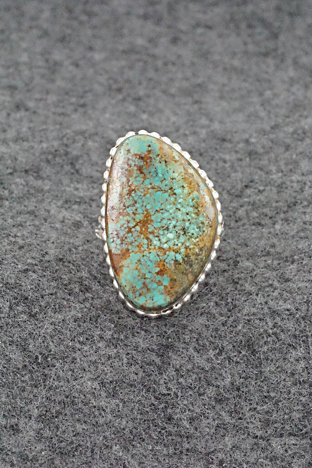 Turquoise & Sterling Silver Ring - Larry Castillo - Size 8